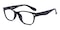 Angel Black Rectangle TR90 Eyeglasses