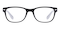 Angel Black/White Rectangle TR90 Eyeglasses