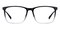 Owen Black/Crystal Rectangle TR90 Eyeglasses