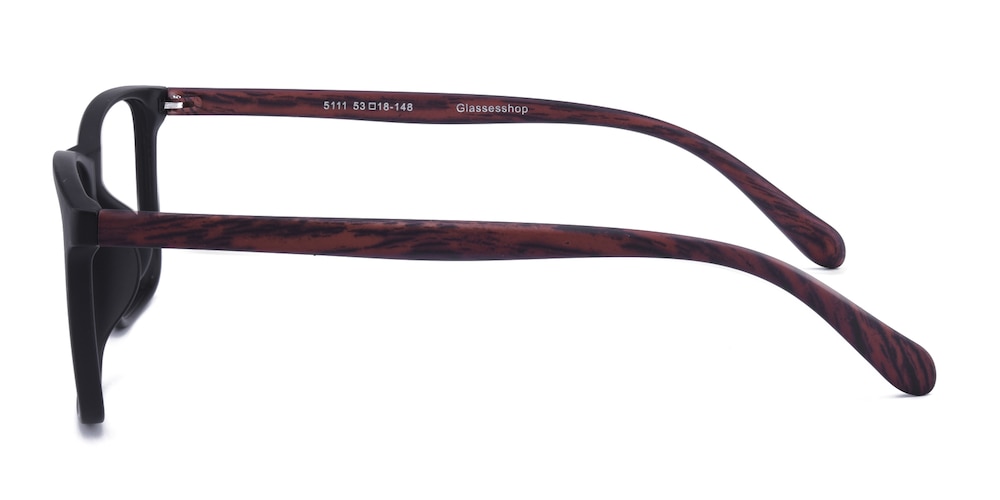 Owen Black/Chocolate Rectangle TR90 Eyeglasses