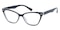 Novia Black/Crystal Cat Eye TR90 Eyeglasses