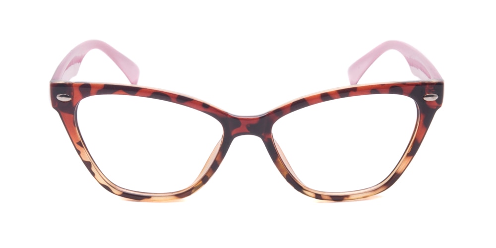 Novia Tortoise/Pink Cat Eye TR90 Eyeglasses