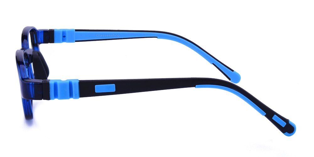 Childe Blue Rectangle Silica-gel Eyeglasses