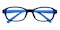 Childe Blue Rectangle Silica-gel Eyeglasses