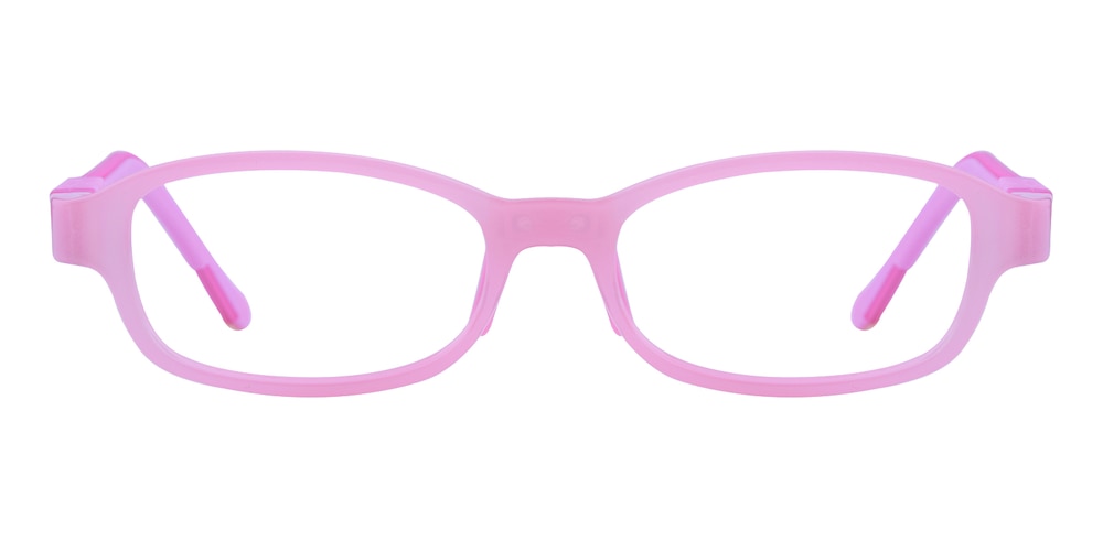 Childe Pink Rectangle Silica-gel Eyeglasses