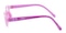 Childe Pink Rectangle Silica-gel Eyeglasses