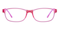 Evelina Pink Rectangle Silica-gel Eyeglasses