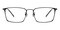 Chasel Black Classic Wayframe Titanium Eyeglasses