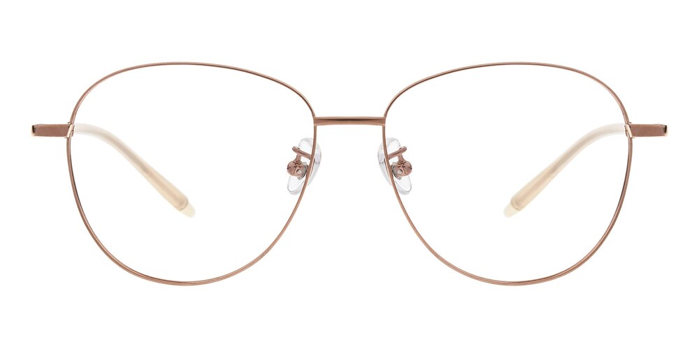 Christy Golden Aviator Titanium Eyeglasses