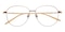 Christy Golden Aviator Titanium Eyeglasses