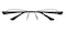 Doyle Gunmetal Rectangle Metal Eyeglasses