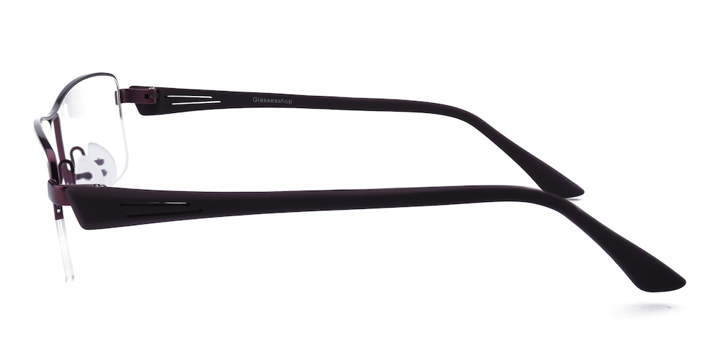 Doyle Brown Rectangle Metal Eyeglasses