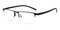 Dulles Black Rectangle Metal Eyeglasses