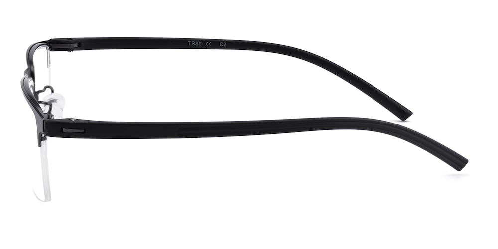 Dulles Gunmetal Rectangle Metal Eyeglasses