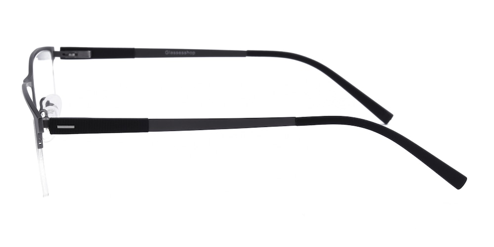 Charley Gunmetal Rectangle Metal Eyeglasses