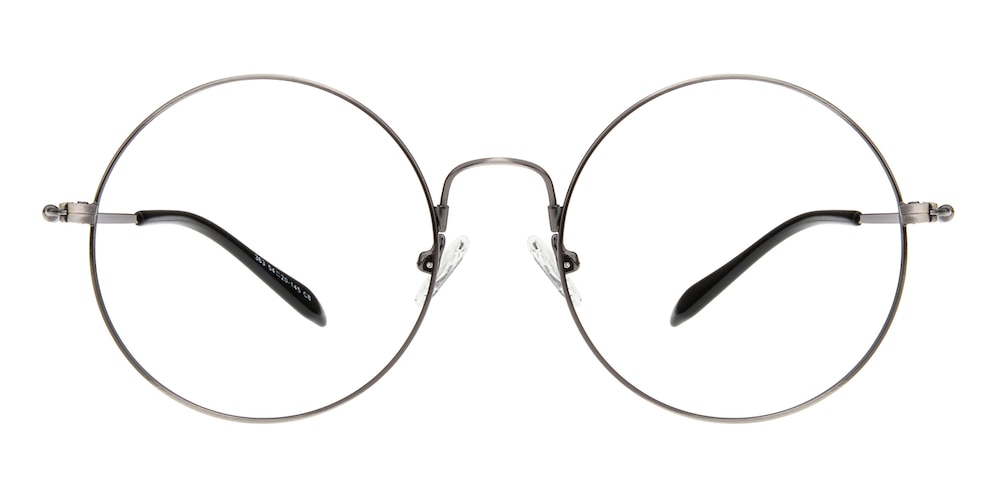 Burke Gunmetal Round Metal Eyeglasses