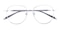 Christy Silver Aviator Titanium Eyeglasses