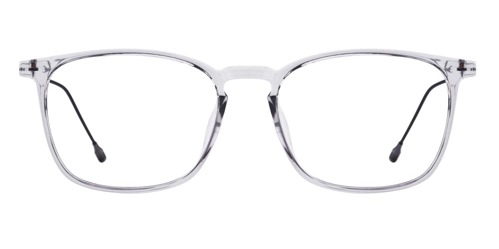 Defoe Gray Rectangle Ultem Eyeglasses