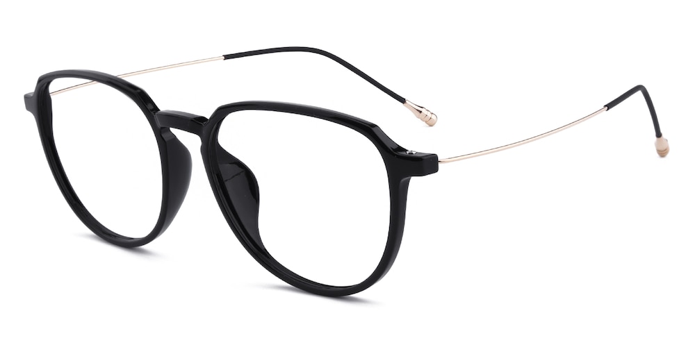 Dewar Black Classic Wayframe Ultem Eyeglasses