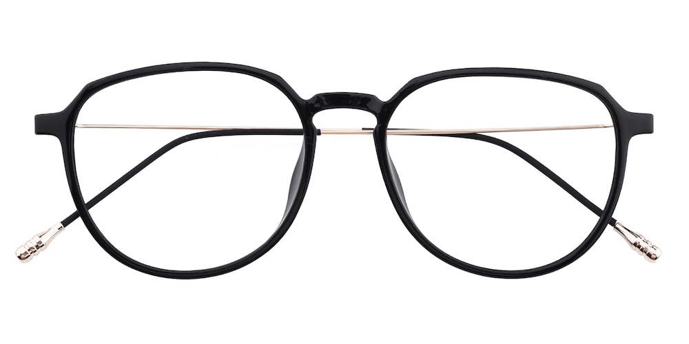 Dewar Black Classic Wayframe Ultem Eyeglasses