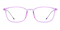 Dillon Purple Rectangle Ultem Eyeglasses