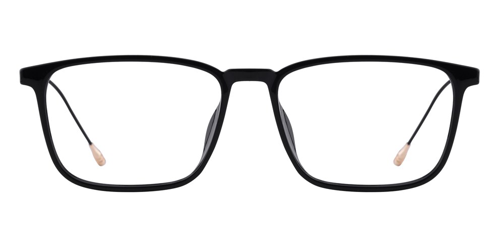 Donne Black Rectangle Ultem Eyeglasses
