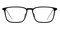Donne Black Rectangle Ultem Eyeglasses