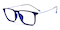 Donne Blue Rectangle Ultem Eyeglasses