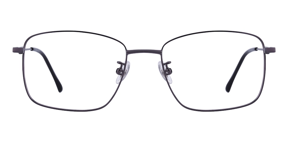 Giles Gunmetal Rectangle Titanium Eyeglasses