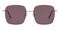 Hale Golden Square Metal Sunglasses