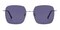 Hale Silver Square Metal Sunglasses