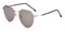 Harold Golden Classic Wayframe Metal Sunglasses