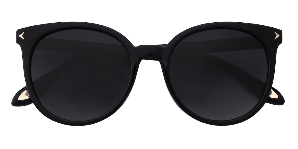 Hogan Black Round TR90 Sunglasses