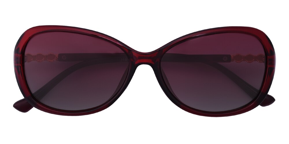 Hyman Red Oval TR90 Sunglasses