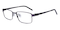 Igemar Gunmetal Rectangle Metal Eyeglasses