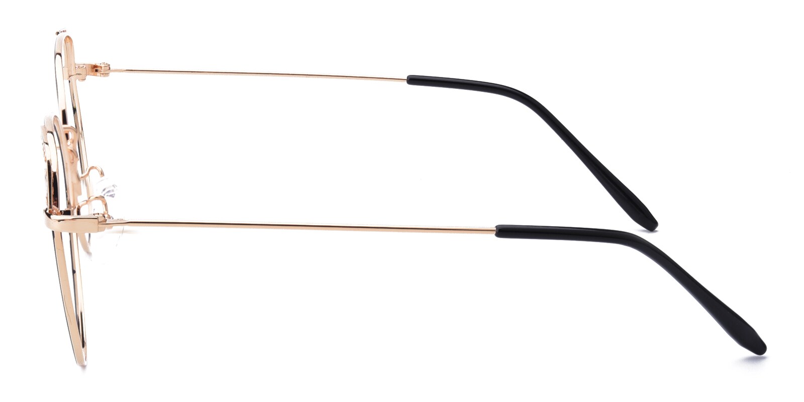 Kim Cat Eye - Black/Golden Eyeglasses