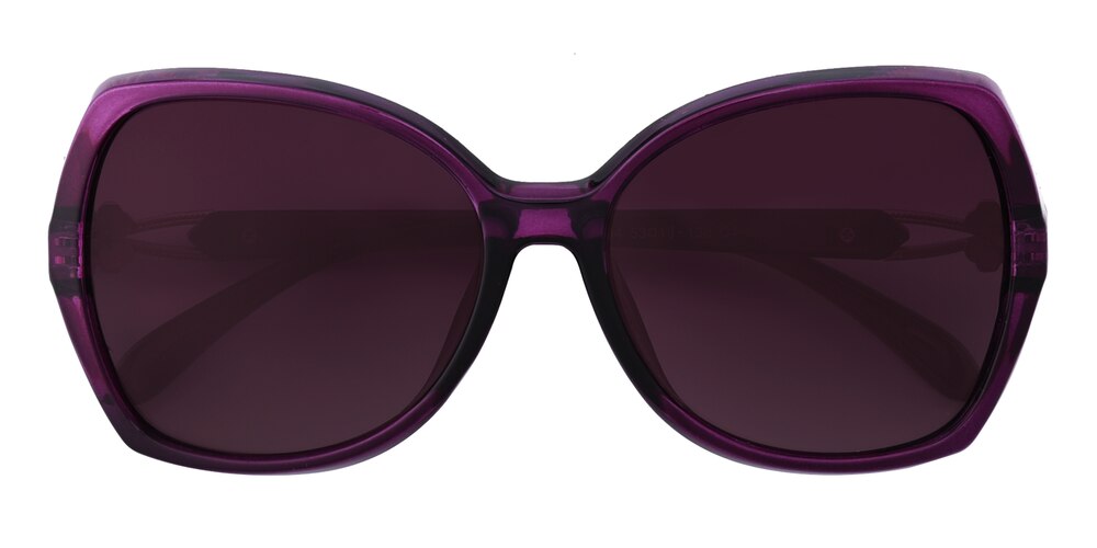 Judith Purple Oval TR90 Sunglasses