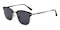 Seattle Black Classic Wayframe Metal Sunglasses