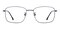 Mandel Gunmetal Rectangle Titanium Eyeglasses