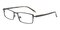 Marlon Gunmetal Rectangle Titanium Eyeglasses