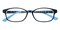 Maximilian Blue/Green Oval Acetate Eyeglasses
