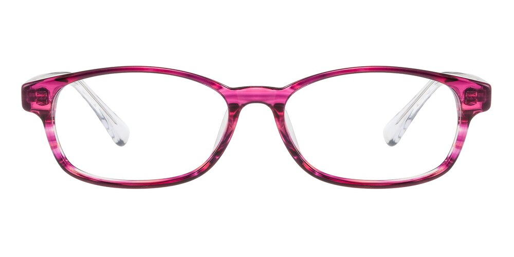 Maximilian Purple/Crystal Oval Acetate Eyeglasses