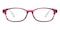 Maximilian Purple/Crystal Oval Acetate Eyeglasses