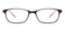 Meredith Burgundy Oval Acetate Eyeglasses