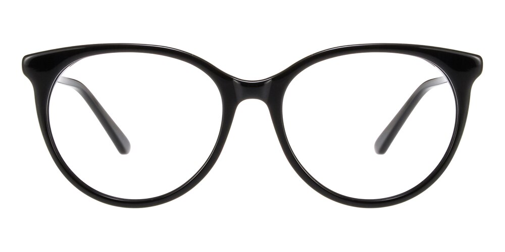 Milo Black Round Acetate Eyeglasses