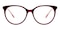 Milo Red/Pink Round Acetate Eyeglasses