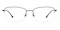 Michell Black Rectangle Titanium Eyeglasses