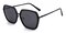 Miles Black Polygon TR90 Sunglasses