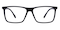 Bruno Black Rectangle TR90 Eyeglasses