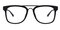 Hiram Black Aviator Ultem Eyeglasses